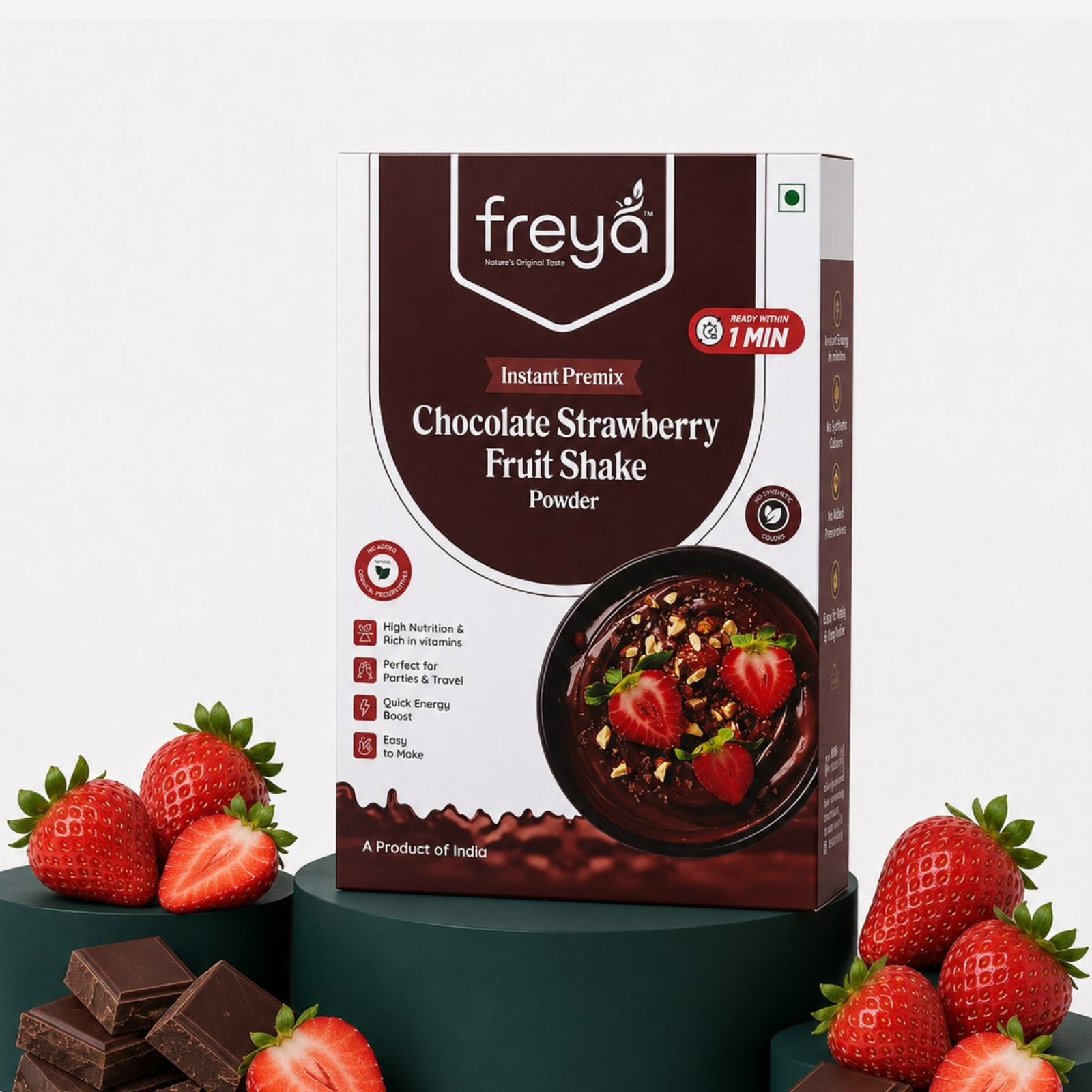 Instant Chocolate Strawberry Fruit Milk Shake Powder