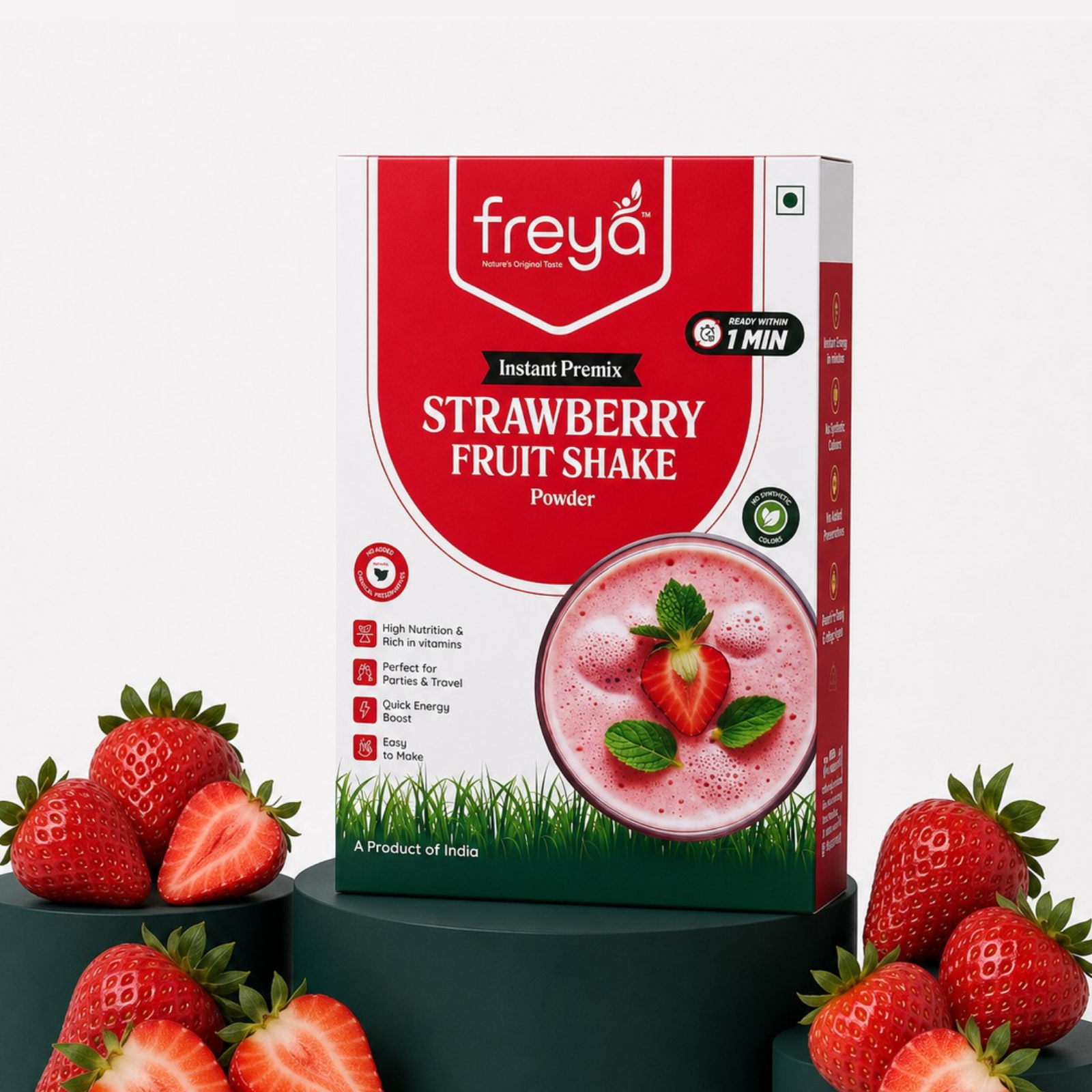 Instant Strawberry Milk Shake Powder