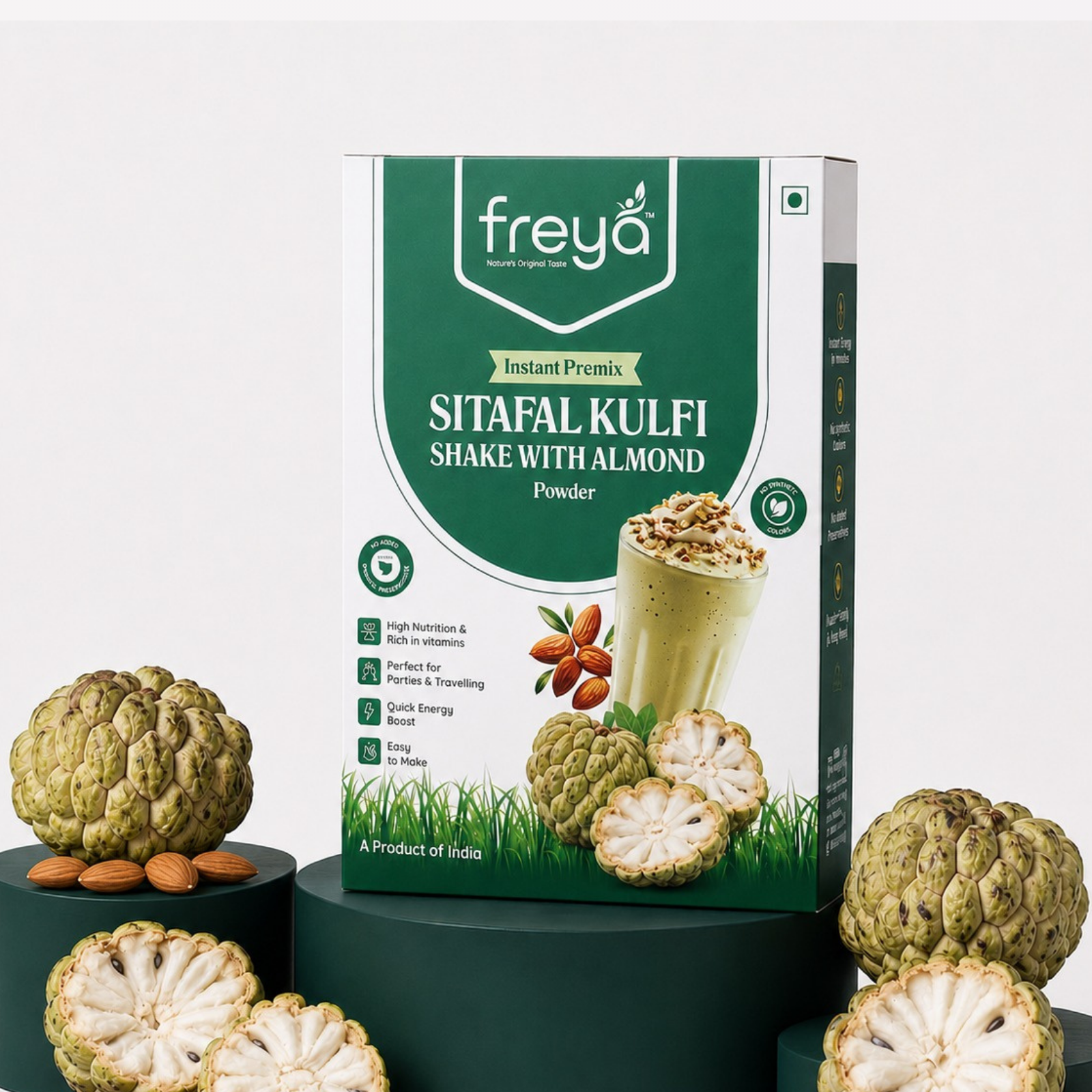 Instant Sitafal Kulfi Shake With Almond
