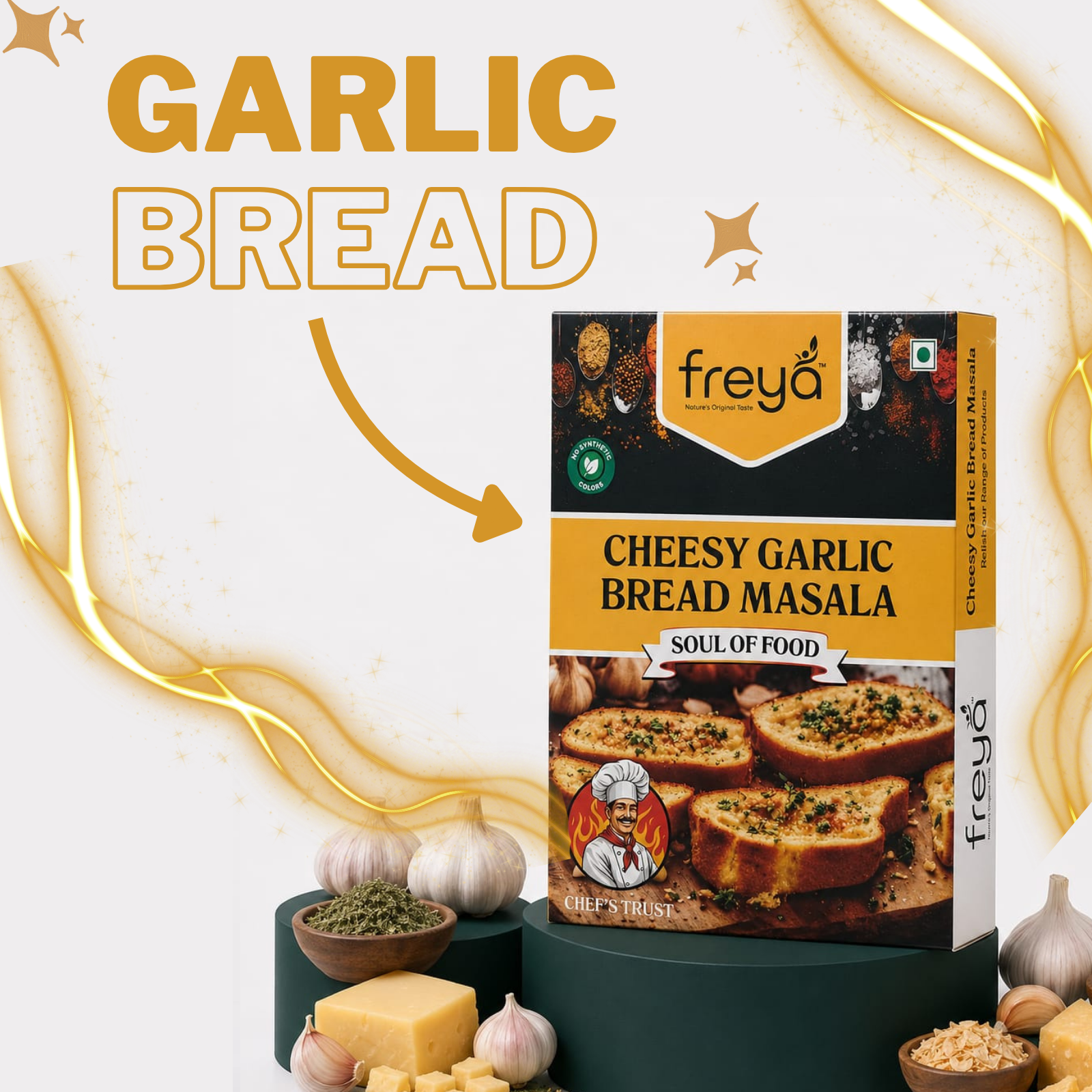 Cheesy Garlic Bread Masala