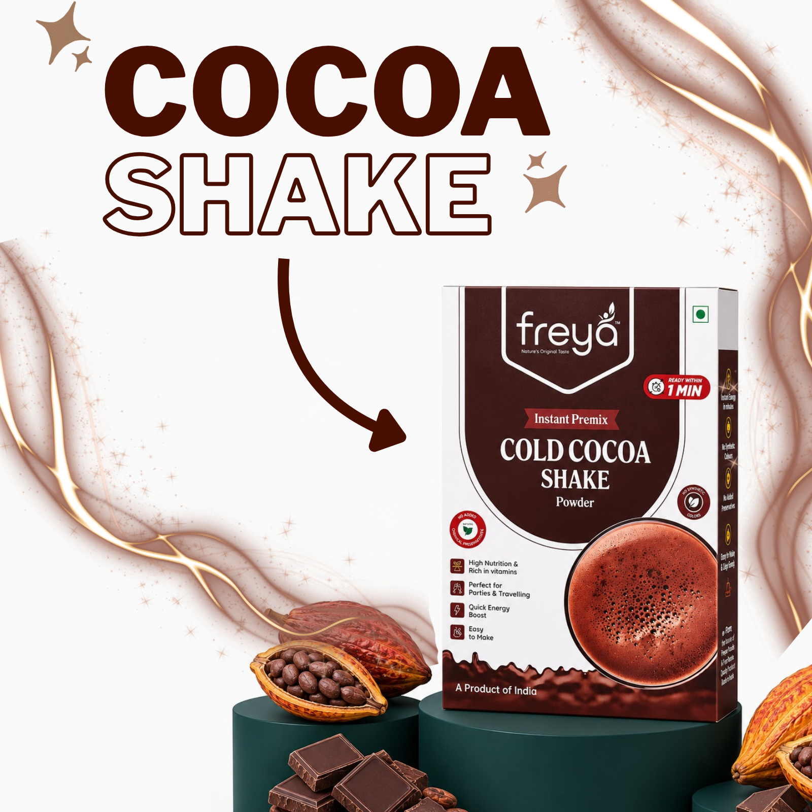 Instant Cold Cocoa Shake Powder