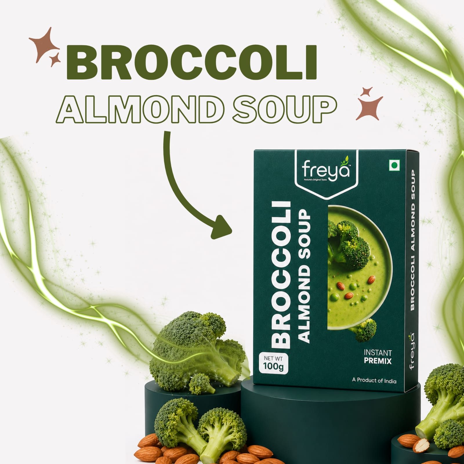 Instant Broccoli Almond Soup Powder