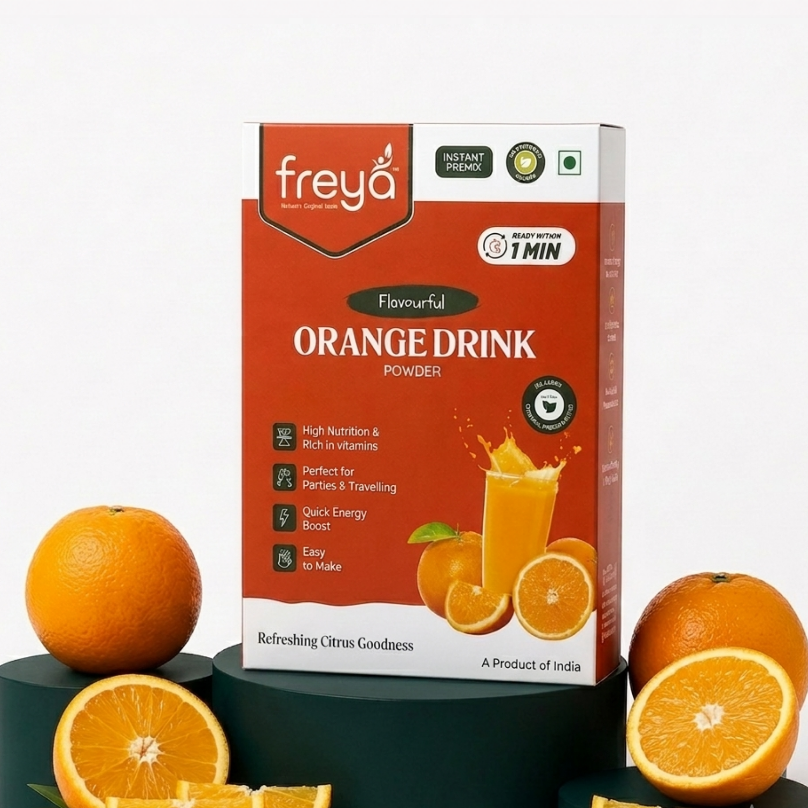 Instant Orange Drink Powder