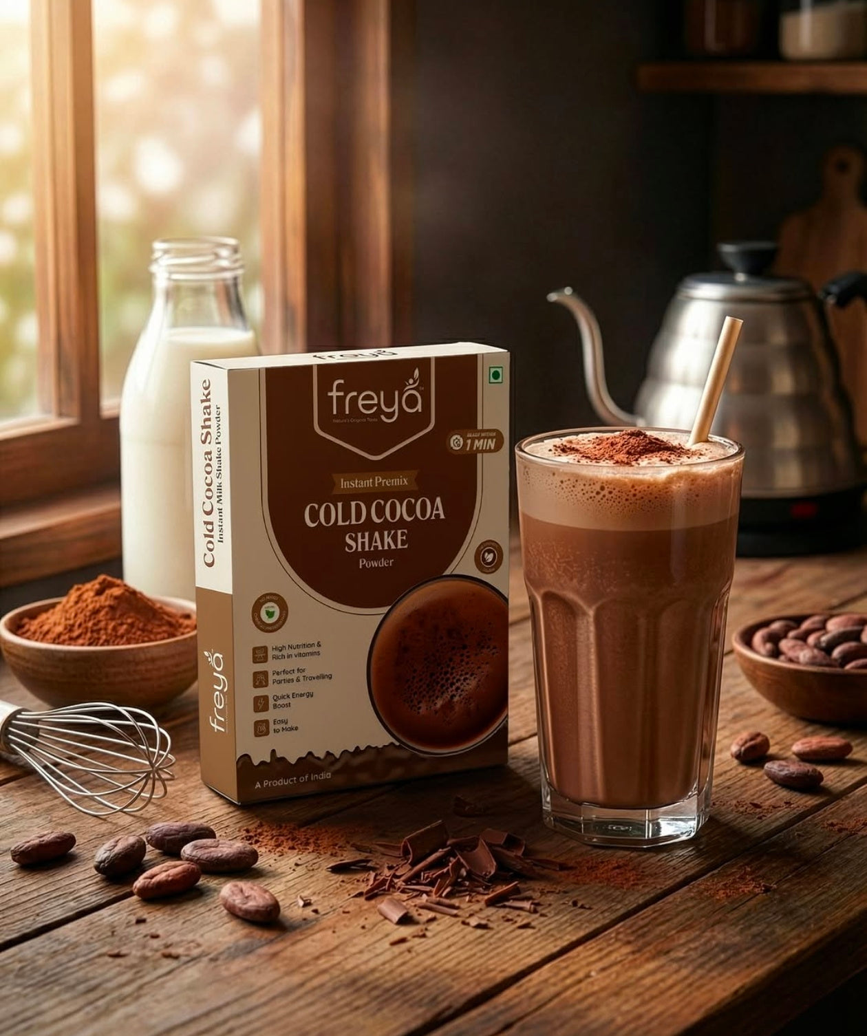 Instant Cold Cocoa Shake Powder
