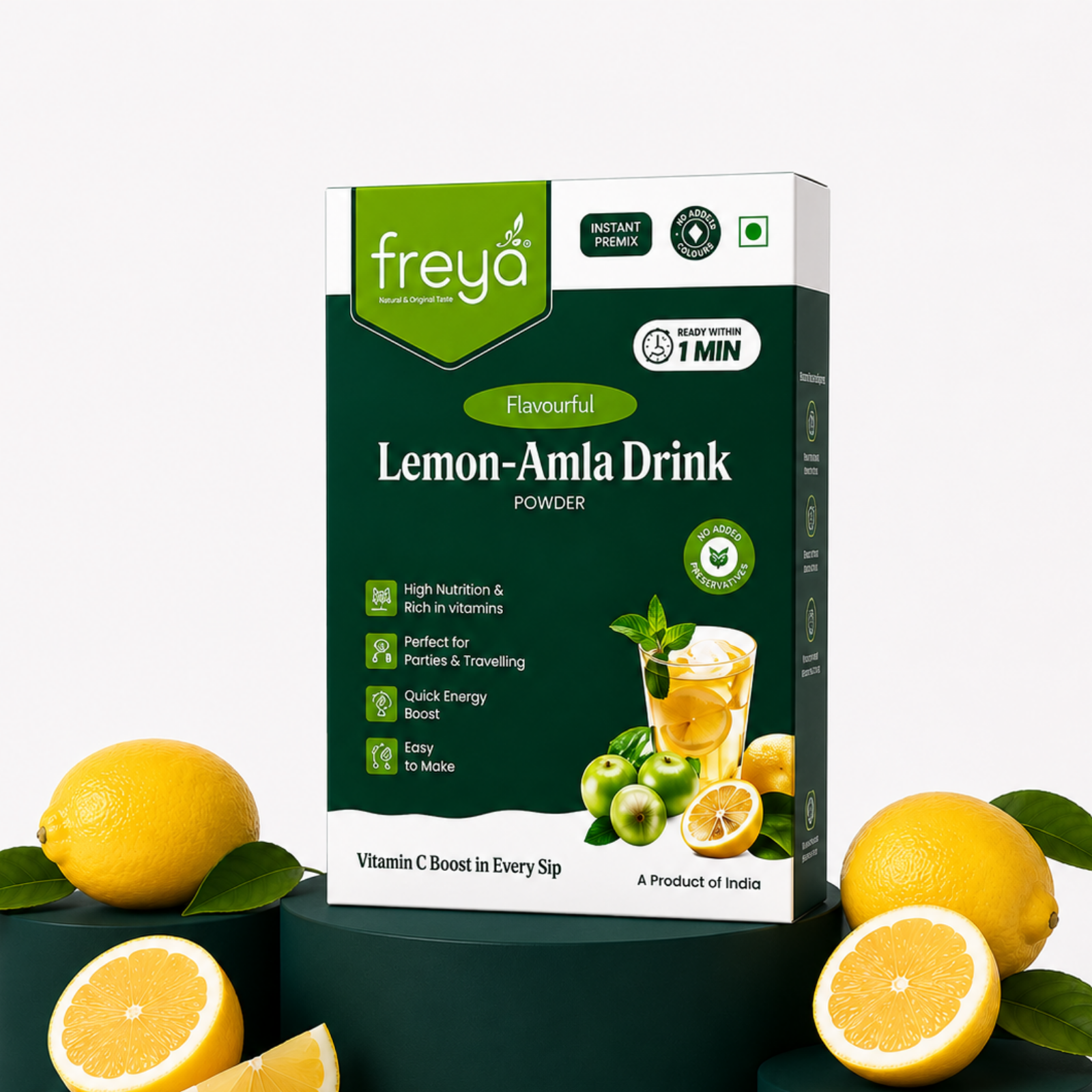 Instant Lemon Amla Drink Powder