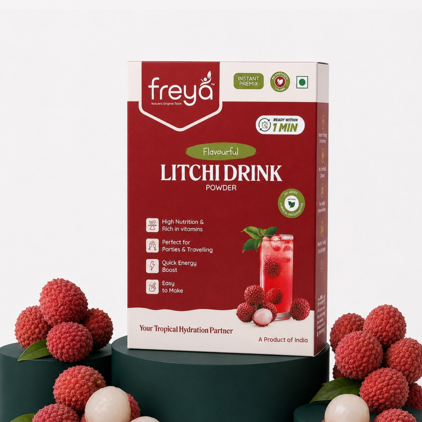 Instant Litchi Drink Powder