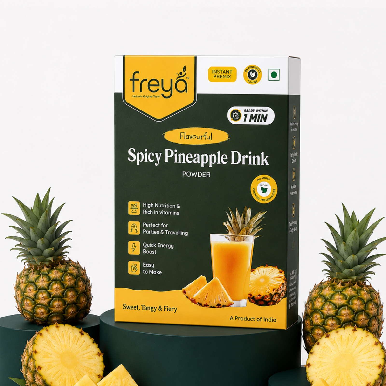 Instant Spicy Pineapple Drink Powder